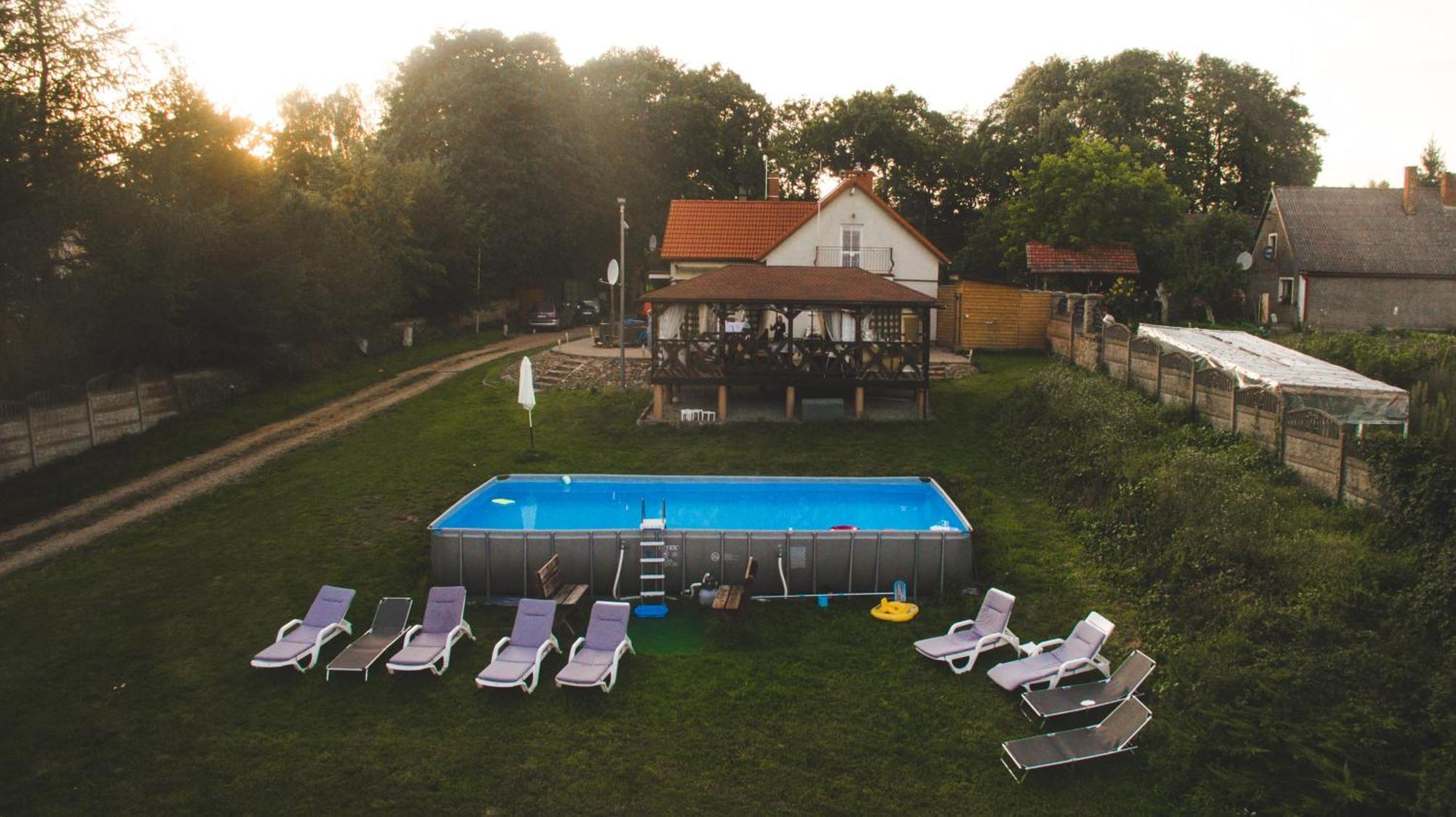 Rezerwat Wielin Sauna - Balia - Hot Tube - Jacuzzi - Basen - Klimatyzacja - Kominek Exteriör bild