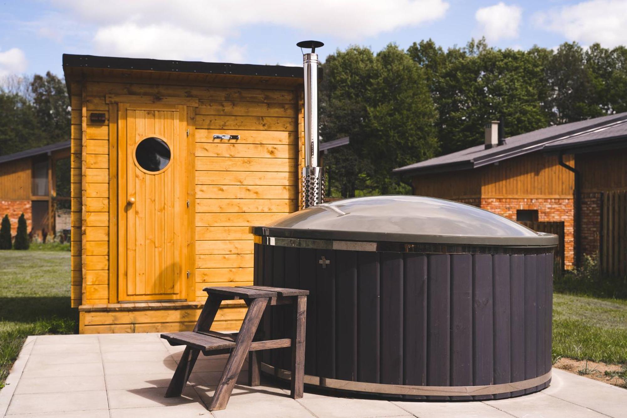 Rezerwat Wielin Sauna - Balia - Hot Tube - Jacuzzi - Basen - Klimatyzacja - Kominek Exteriör bild