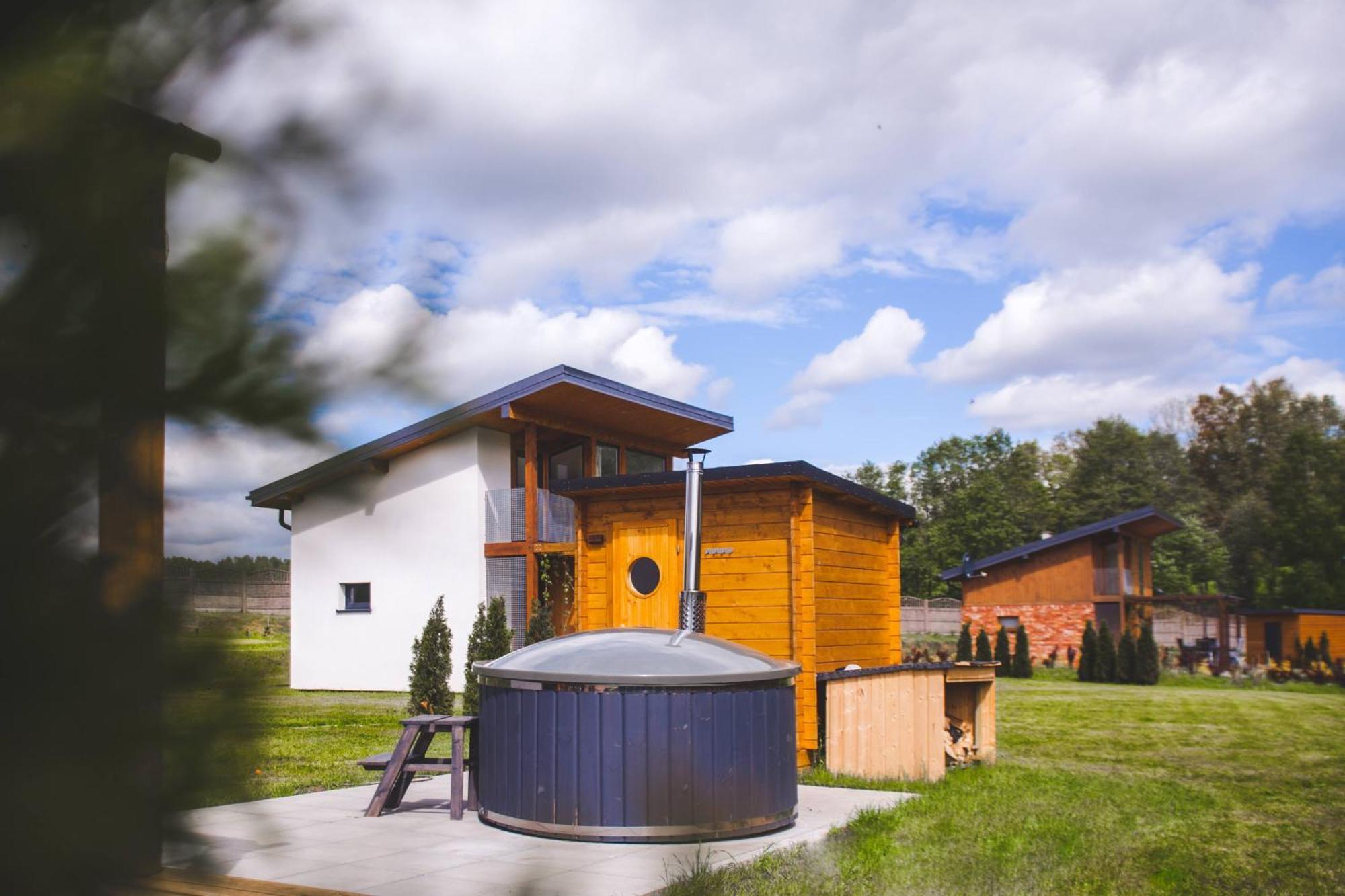 Rezerwat Wielin Sauna - Balia - Hot Tube - Jacuzzi - Basen - Klimatyzacja - Kominek Exteriör bild